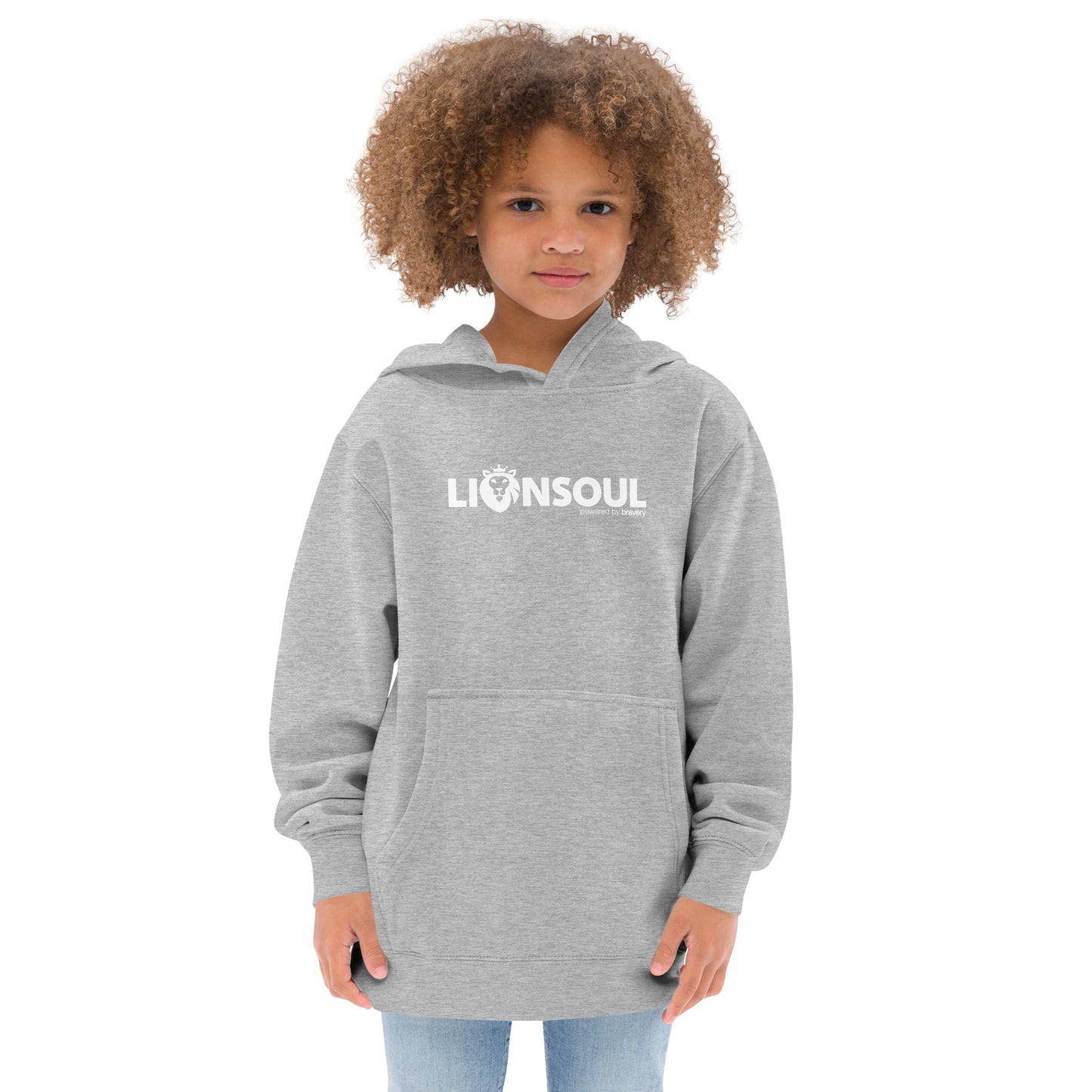 Children Lionsoul Hoodie | Logo White